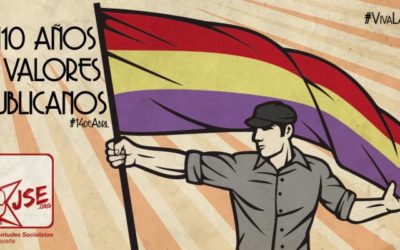 Juventudes Socialistas celebra en el Dí­a de la Repíºblica su 110Âº aniversario