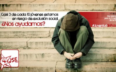 Juventudes Socialistas conmemora el Día Internacional para la erradicación de la pobreza con la campaña «Juventud sin pobreza».