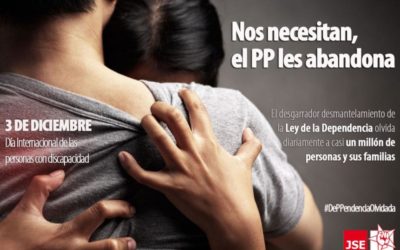 JSE: “El desgarrador desmantelamiento de la Ley de la Dependencia olvida diariamente a casi un millón de personas y sus familias