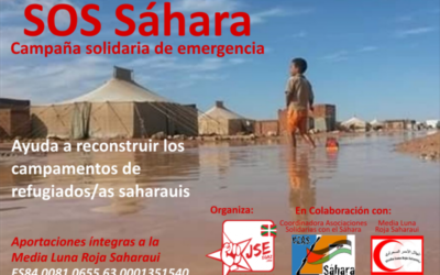 “Llamamos a colaborar con donativos para paliar la crisis humanitaria de los campamentos saharauis”