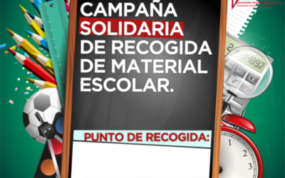 JSE-Egaz finaliza la campaña de recogida de material escolar.