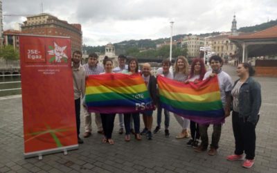 Juventudes Socialistas de Euskadi y Juventudes Socialistas de Navarra presentan la Coordinadora LGTBI “Koloreak”