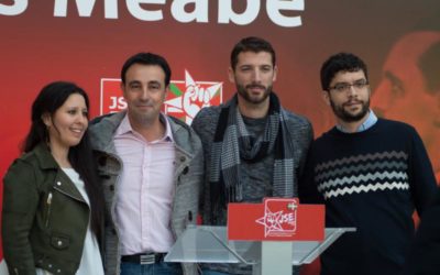 Juventudes Socialistas de Euskadi homenajea en Derio a su fundador Tomás Meabe.