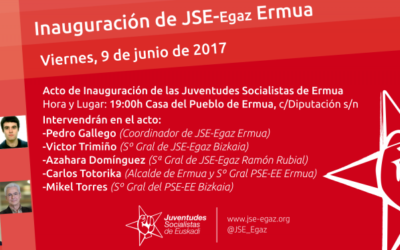 Inauguración de las Juventudes Socialistas de Ermua