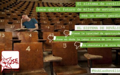 Juventudes Socialistas exige la inmediata derogación de las reválidas.