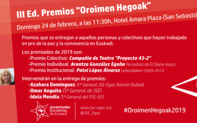 #OroimenHegoak2019