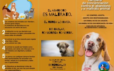 JSE-Egaz pide que ningún animal sea abandonado ni maltratado