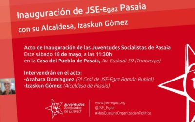 Inauguración Agrupación de Juventudes Socialistas de Pasaia