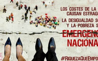 Campaña por el Día Internacional para la Erradicación de la Pobreza #RiquezaQueEmpobrece