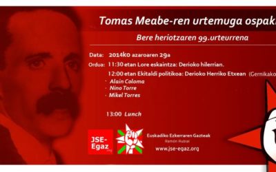 Acto Aniversario Tomás Meabe