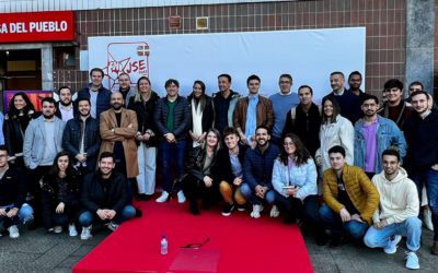 Homenaje de las Juventudes Socialistas a su fundador, Tomás Meabe