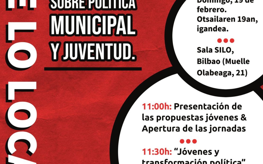Las Juventudes Socialistas de Euskadi arrancan el año electoral este domingo en Bilbao con unas jornadas sobre políticas municipales para la juventud